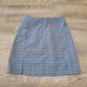 BRANDY MELVILLE | John Galt Plaid Mini Skirt